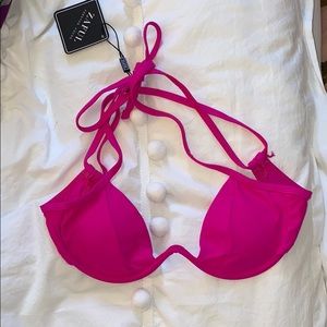 Hot pink bikini top